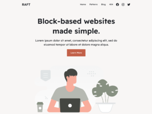 Raft: A New Multipurpose Block Theme for WordPress