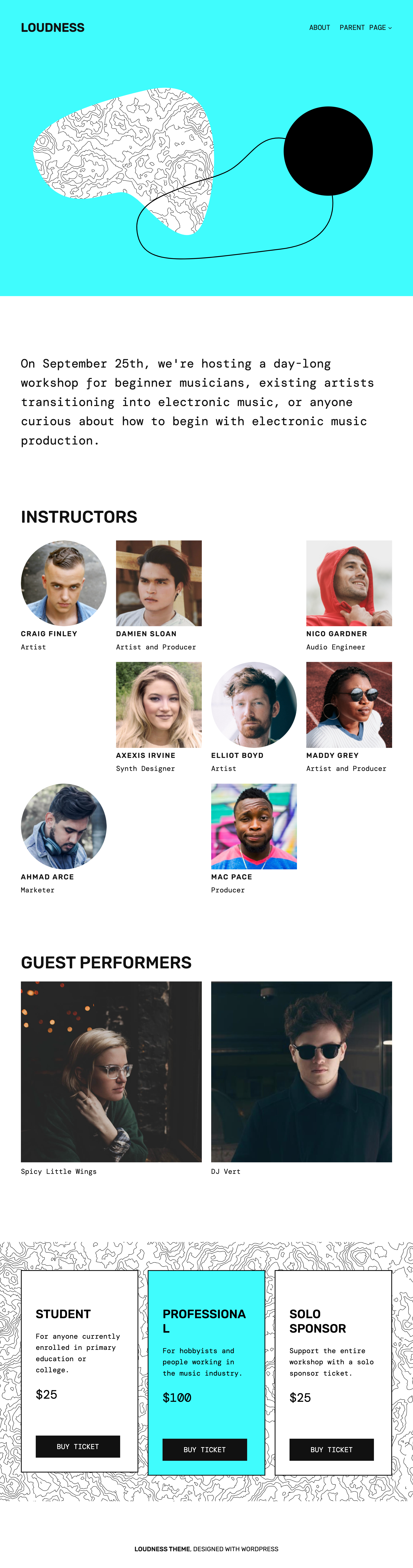 Loudness: A New Block Theme from Automattic