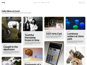 ElmaStudio Releases Moog: A Free Block Theme for Blogs